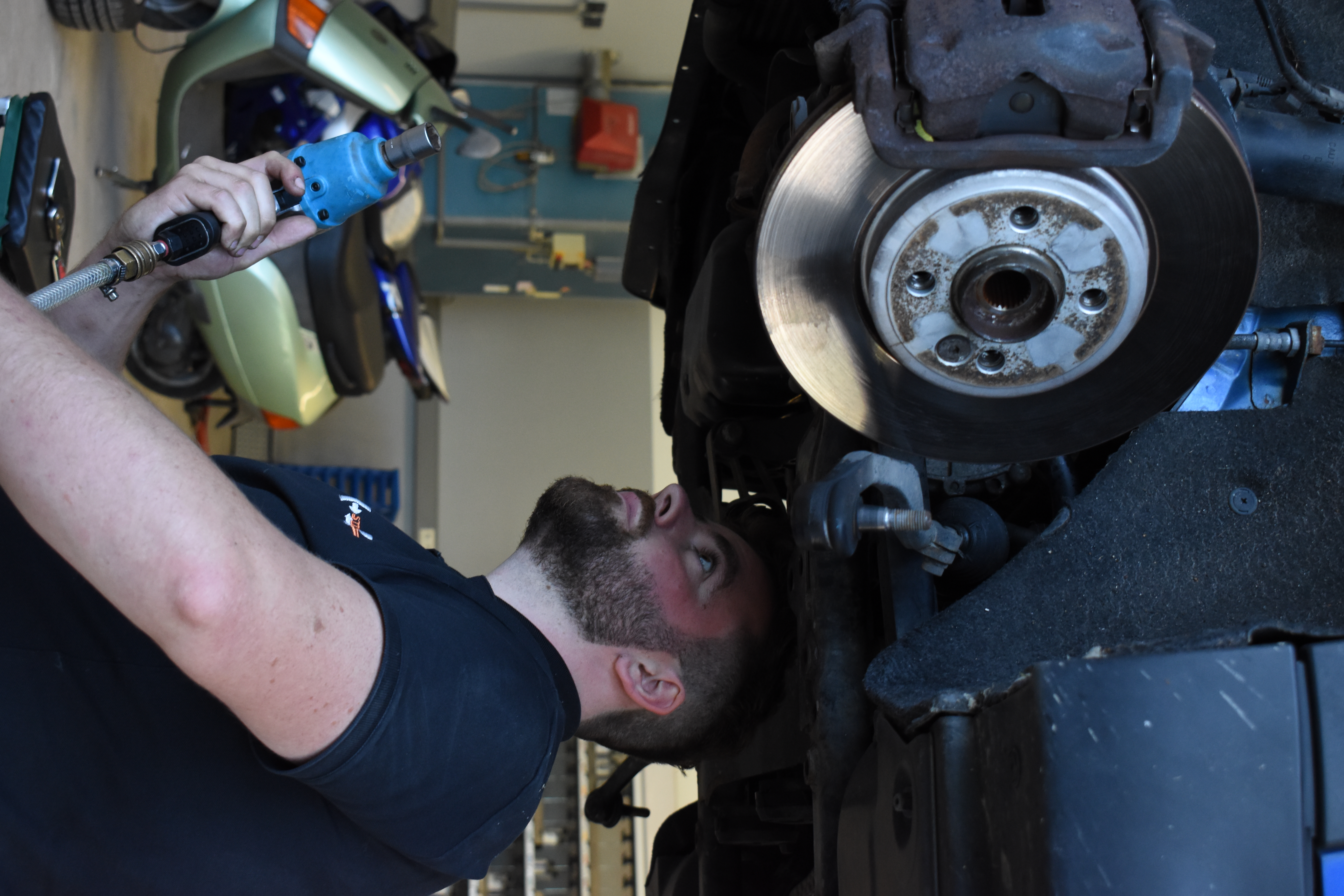 Professional car painting process